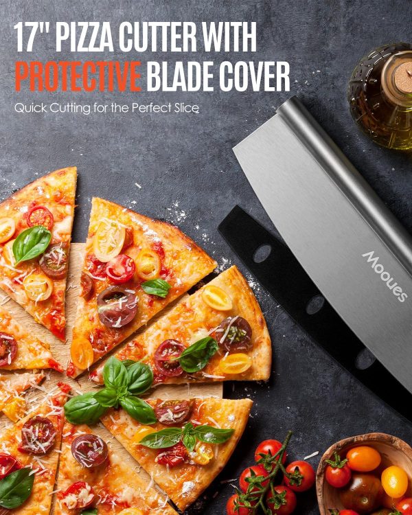 Pizza Peel Aluminum Pizza Spatula, Mooues 12 inch Metal Pizza Paddle(12"x 14")with Rocker Cutter Foldable Wood Handle, [Storage bag included], for Family Pizza Oven Baking Pizza, Dough, Bread & Pastry - Image 9